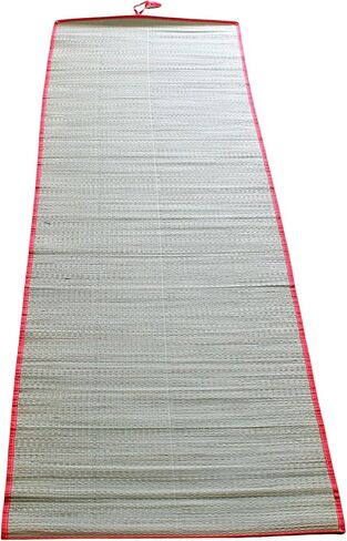 Set of 2 Natural Straw Beach Mats 24" x 72" - Multi-Purpose, Portable & Eco-Friendly - Perfect for Yoga, Picnics, Camping Festivals & Outdoor Activities in Saudi Arabia