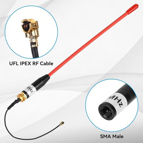 Meshtastic LoRa Antenna 915MHz 10dBi Gain - Omni SMA Male Connector 17cm Long Range Soft Whip Antenna (Green) in Saudi Arabia