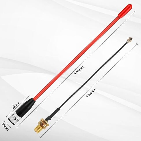 Meshtastic LoRa Antenna 915MHz 10dBi Gain - Omni SMA Male Connector 17cm Long Range Soft Whip Antenna (Green) in Saudi Arabia