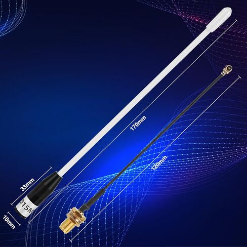Meshtastic Lora Antenna 915MHz 10DBI GAIN - OMNI SMA Male Male Male 17cm Hantenna Long Range Soft (Green) in Saudi Arabia