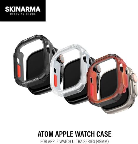 SKRM SKINARMA Atom Watch CASE Compatible with Apple Watch 49 MM (Grey Orange) in Saudi Arabia