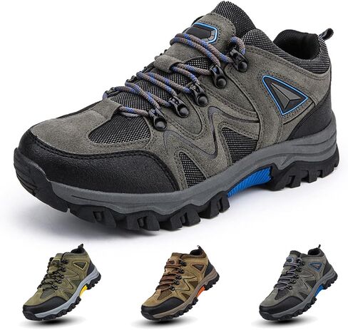 Men's Outdoor Lightweight Breathable Orthopedic Hiking Shoes Comfortable Trekking Work Shoes for All Season in Saudi Arabia