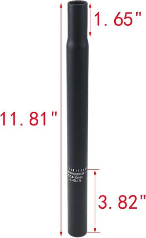 MY MIRONEY 27.2X300mm مقعد الدراجة آخر غير لامع أسود الدراجة Seatpost سبائك الألومنيوم دراجة مقعد آخر استبدال للطريق والدراجة الجبلية in Kuwait
