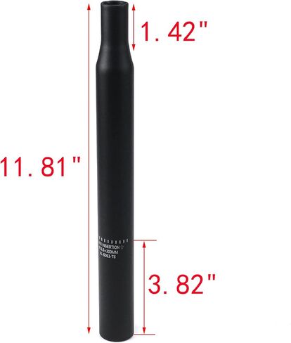 MY MIRONEY 27.2X300mm مقعد الدراجة آخر غير لامع أسود الدراجة Seatpost سبائك الألومنيوم دراجة مقعد آخر استبدال للطريق والدراجة الجبلية in Kuwait