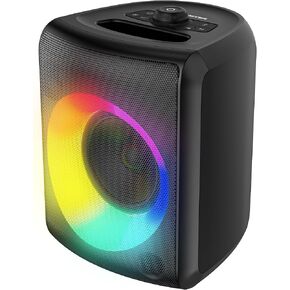 Monster Musicbox Bluetooth Speaker, 60W Loud Portable Wireless Speaker with Dynamic RGB Lighting, Speakers for Outdoor Indoor, Stereo Sound, 12H Playtime, IPX5 Water Resistant, Supports TF Card, AUX