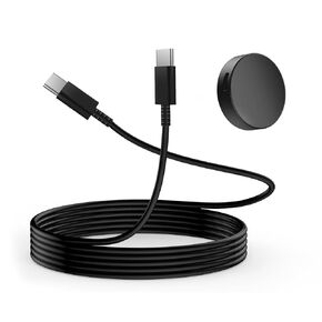 25W Samsung Watch Charger Dual USB-C Cable | Super Fast Wireless Charging Station for Galaxy Watch 7/6/5/4 Series & S25/S24/S23/S22 Ultra/Z Flip 6 | 3.3ft (No Adapter)