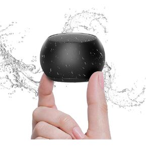 Small Bluetooth Speaker, 2025 Portable Speaker with Loud Stereo Sound and Robust Bass, IP7 Waterproof with Lanyard Easy to Carry, Mini Speakers for Outdoor, Hiking, Beach Electronic Gadgets Gift Black