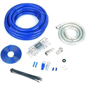 Platinum & Blue 0 Gauge AWG 100% OFC Copper Power AMP Kit Amplifier Wiring Install 4000 Watts