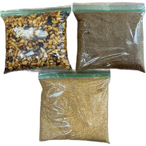Generic 1 lb jutia ahumada 1lb pescado ahumado molido 1lb maiz tostado set de 3 libras total jutia ahumada santeria pescado ahumado santeria, large, Yellow