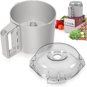 106458S Cutter Bowl Lid and 112204S Cutter Bowl for Robot Coupe R2 3L Gb, for R2 DICE, R2B, R2N,