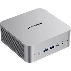 MINISFORUM UM890 Pro Mini PC AMD Ryzen 9 8945HS(8C/16T, up to 5.2GHz) 64GB DDR5 1TB PCIe4.0 SSD, 2xUSB4(PD 8K)|1xHDMI|1xDP Four Outputs, 2x RJ45, BT5.2 4xUSB3.2 AMD Radeon 780M Graphics Micro Computer