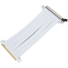 Asixxsix PCIE 5.0 Riser Cable, 128Gbps High Speed Flexible GPU Extension Riser Cable Adapter Compatible with 4.0 3.0 2.0 1.0, Future Proof for Gen 5 GPU Vertical Mount (60cm)