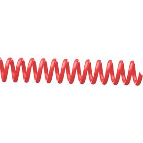 Spiral Coil Binding Spines 8mm x 381mm (5/16 x 15-inch) 4:1 [pk of 100] binds Legal Size, Color: Neon Red (PMS 185 C)