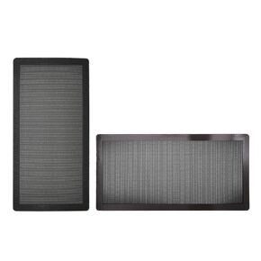 120mm x 2 PC Computer Case Fan Dust Filter Screen Dustproof Case Cover with Magnet, Ultra Fine PVC Mesh, Black Color - 2 Pack
