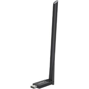 BrosTrend AX900 USB WiFi 6 Adapter for Desktop PC Laptop, Long Range WiFi Dongle, Dual Band 5GHz 600Mbps + 2.4GHz 286Mbps, 6dBi High Gain PC Wi-Fi Antenna, USB2.0 Wireless Adapter for Windows 11/10/7