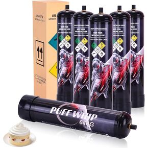 640g Nitrous Oxide Tank Whipped Cream Chargers Whip Cream Tank Cartridge 1.1L-6-pack