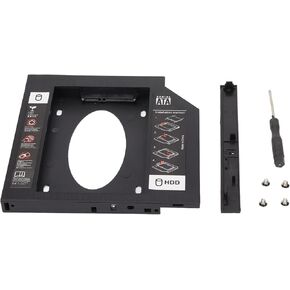 HDD Caddy Bay - 12.7mm SATA Adapter, Upgrade Your Laptop with Extra Storage for 2.5in SSD or HDD