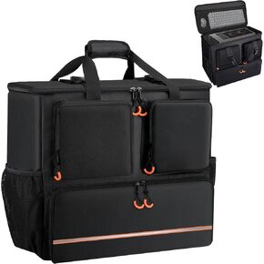 Computer Desktop Tower Large Carrying Case, PC Travel Case for Computer's Box for Moving, Portable Gaming Backpack for Keyboard, Mouse and Accessories, Bag Compatible with ATX/M-ATX mainframe chassis