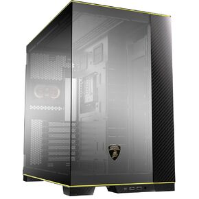Lian Li O11D EVO RGB Automobili Lambo Edition PC-O11 Dynamic Carbon Fiber E-ATX Mid Tower Gaming PC Case (Black) O11DERGBL