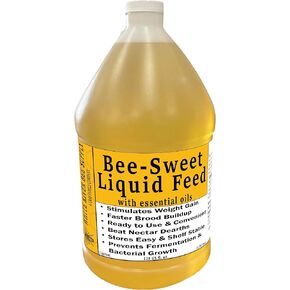 Bee-Sweet Liquid Bee Feed, Prevents Crystallization & Long Shelf Life, Ideal for Nectar Dearth and Cool Seasons, Beekeeper Essential, Healthy Colony (1 x 1 Gallon)