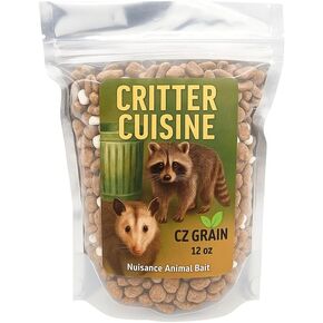 CZ Grain Critter Bait - Predator Blend, Lure Raccoon, Opossum, Fox, Skunk, Mink, Weasel, Bobcat, Coyote - Blend of Cat Food and Marshmallows (8 Ounces)