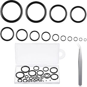 Civaner 30 Pcs Fishing Rod Guides Repair Kit 15 Sizes Stainless Steel Ceramic Fishing Rod Guides Eyelet Repair Kit with Stainless Steel Tweezer and Box