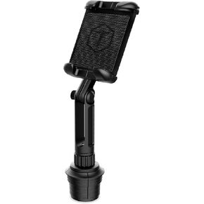 ToughTested Boom Cup Holder Tablet Mount – Heavy-Duty iPad & GPS Car Mount for Cup Holder – 360° Rotating Arm, Fits Tablets Up to 13", Anti-Vibration, Universal for Trucks, SUVs, Vans & Cars