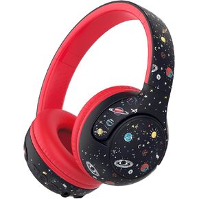 iClever BTH27 Toddler Headphones for 2+ Year Old-CPC Certified, 75/80dBA Safe Volume Limited, 74H Playtime, Bluetooth 5.4, BPA Free, Kids Bluetooth Headphones Aux Cord for Travel iPad, Green/Pink