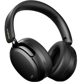 Oraimo BoomPop N Highbrid Active Noise Cancelling Headphones, 65H Playtime, 3 EQ Modes, Deep Bass, Bluetooth 5.4, Wireless Over-Ear Headphones with Microphone for Office Travel, Black