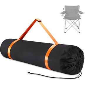TOBWOLF Heavy Duty Camp Chair Replacement Bag, 37.4" x 9.1" 600D Oxford Folding Chair Bag with Adjustable Shoulder Strap, Portable Chair Bag for Outdoor, Travel, Camping, Sports, Lawn