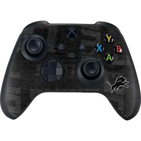 Skinit Decal Gaming Skin Compatible with Xbox Series X Controller - Officially Licensed NFL Detroit Lions Black & White Design