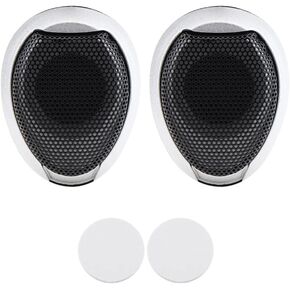 93dB Tweeters for Car Audio, 2pcs 1000W Mini Dome Tweeter Speaker 12V Loudspeaker Audio Auto Sound Speaker for Car Audio System, Audio Tweeter Automobile Speaker for Most Car, Silver