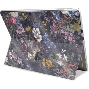 Glossy Glitter Tablet Skin Compatible with Microsoft Surface Pro 11 (2024) - Midnight Blossom - Premium 3M Vinyl Protective Wrap Decal Cover - Easy to Apply | Crafted in The USA by MightySkins