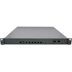 HUNSN 1U Firewall Appliance 10GbE with Redundancy Power Supply, OPNsense, Untangle, Sophos, Kerio, VPN, I5 9400, RZ09, 6 x 1GbE LAN, 2 x SFP+, 0 RAM, 0 Storage, Barebone No System