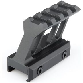 Tufok Picatinny Rail Riser Mount High Picatinny Rail 1 inch للبصر نطاق النقطة الحمراء والبصريات 4 فتحات/13 فتحات