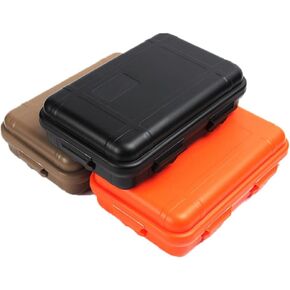 3pcs Outdoor Plastic Waterproof Shockproof Box Airtight Survival Case Container Storage Carry Box Outdoor Survival Set Box ..