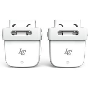 LC LaceClips Smart Activity Tracker - Shoe-Mounted Step Counter for Walking & Sports Performance Monitor - Track 25+ Activities, Jumps & Calories with App - No Subscription Required (White)