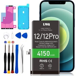 بطارية LMQ 5700MAH سعة فائقة المتوافقة مع iPhone 11 ، 0 دورة بديل Li-polymer للبطارية لـ iPhone 11 （Model A2111 ، A2223 ، A2221） مع مجموعة أدوات الإصلاح+لاصق