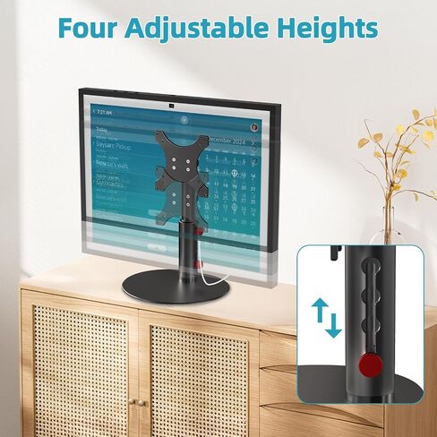 Adjustable Stand for Show 21/15, Tiltable Table Holder, Sturdy Aluminum Alloy, Smooth Angle Adjustment, Durable Desktop Bracket for Show 15 2nd Generation, Four Degree Height Device (Black) in Saudi Arabia