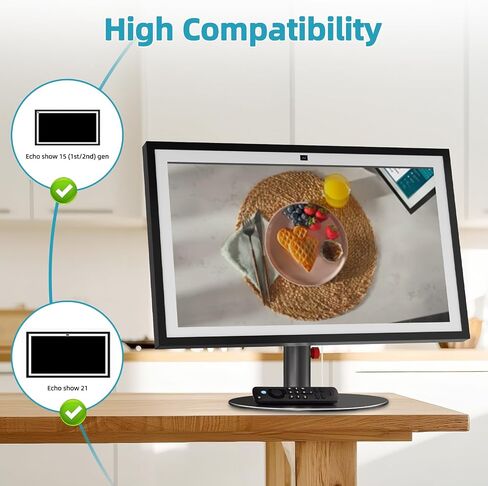 Adjustable Stand for Show 21/15, Tiltable Table Holder, Sturdy Aluminum Alloy, Smooth Angle Adjustment, Durable Desktop Bracket for Show 15 2nd Generation, Four Degree Height Device (Black) in Saudi Arabia
