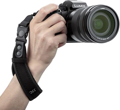 Soft Neoprene Camera Hand Wrist Grip Strap with Quick-Release for Leica Q3 Canon EOS R10 R7 R5 R6 Rebel T8i T7 T7i SL3 90D Sony A7IV III Nikon Z f Zf Z30 Zfc Z50 Z5 Z6 Z7 II XT4 XS10 XT30II XPro3 TG-7 in Kuwait