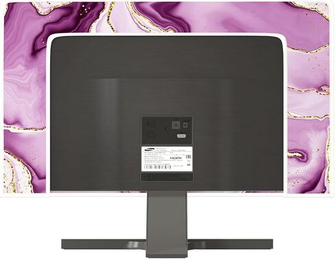 Baocicco Abstract Computer Monitor Cover with Marble Design Aesthetic Laptop Computer Cover for Xmas Home Office Decoration Anti-Static Dustproof Protective Cover for LCD/LED/HD 22, 23, 24, 25 Inch in Saudi Arabia