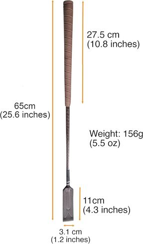 HUNTERS SADDLERY Leather Riding Crop for Horses Jump Bat Jockey Race Whip Show Jumping Racing Stick Equestrian Equine (Black, 24.5 inch) in Saudi Arabia