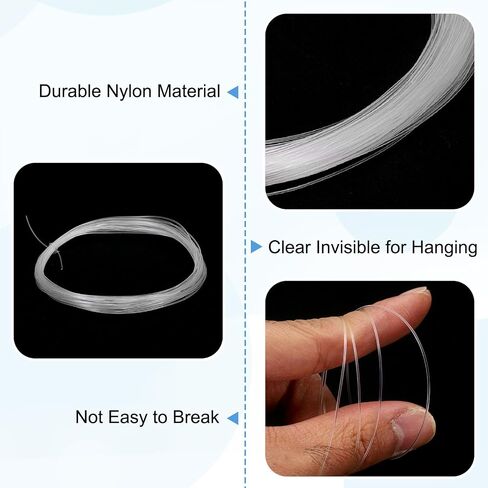 uxcell Fishing Line Wire Nylon Fishing String Wire Monofilament Invisible Cord for Hanging Decorations Balloon Crafts Jewelry Beading Making in Saudi Arabia