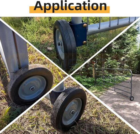 عجلة بوابة S16100600 للبوابات الأنبوبية المستديرة بقطر 1-5/8 بوصة إلى 2 بوصة، هيكل فولاذي صلب عالي الجودة ومواد مطاطية شديدة الصلابة لمختلف التضاريس مثل الخرسانة والعشب والأرضيات المرصوفة بالحصى in Kuwait