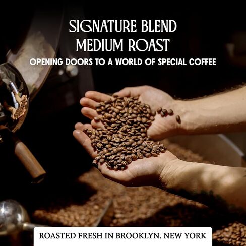 Nero Arabica Coffee Whole Bean, Smoky Bittersweet Chocolate, Cane Sugar, and Star Anise Dark Roast Coffee Beans, Specialty Coffee Beans 12 oz Bag, Freshly Roasted in Brooklyn, Kosher Certified in Saudi Arabia