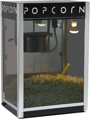 Paragon Contempo Pop 8 Ounce Popcorn Machine for Professional Concessionaires Requiring Commercial Quality High Output Popcorn Equipment, Black and Chrome in Saudi Arabia