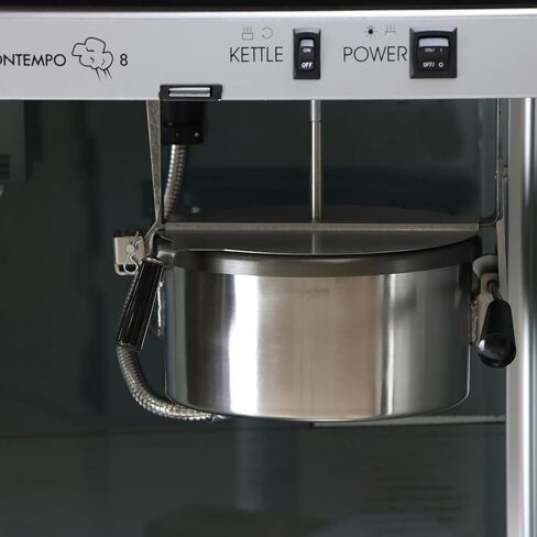 Paragon Contempo Pop 8 Ounce Popcorn Machine for Professional Concessionaires Requiring Commercial Quality High Output Popcorn Equipment, Black and Chrome in Saudi Arabia