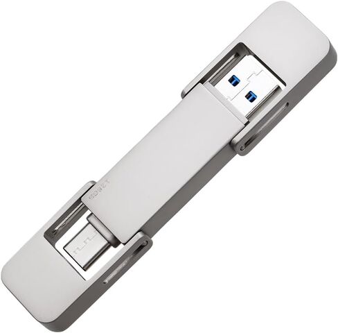 USB Drive 128GB External SSD,USB 3.2 Gen 2 A+C Dual Port Portable SSD,Up to 550MB/s for Data Storage, External Solid State Hard Drive for iPhone 15/16 /Android/PC/Mac/Laptop in Saudi Arabia