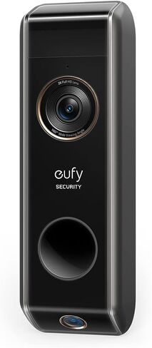 كاميرا مزدوجة لجرس الباب بالفيديو من eufy (تعمل بالبطارية) مع HomeBase، وكاميرا جرس الباب اللاسلكية، واكتشاف الحركة المزدوجة والحزمة، بدقة 2K HD، التعرف على العائلة، بدون رسوم شهرية، سعة تخزين محلية 16 جيجابايت in Saudi Arabia